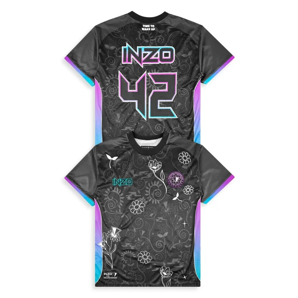 InzoFloral Nebula Soccer Jersey Soccer jersey EDM rave Size XXXL 3XL XXXlarge